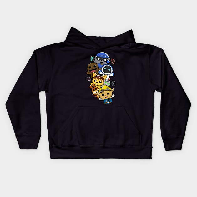 Cutest PlayStation hero's Kids Hoodie by sullyink